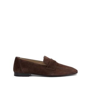 Le Monde Béryl Brown Suede Loafers With Silhouette - NWT